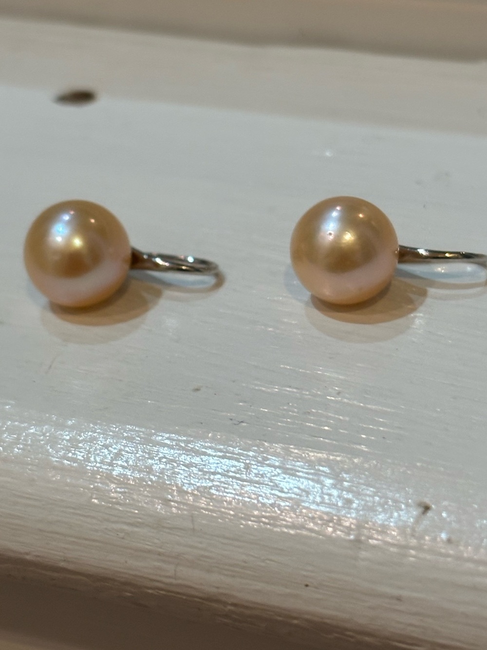 Classic champagne Pearl Drop Earrings - Women Jewelry